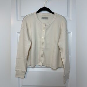 Everlane waffle weave cardigan
